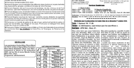 Lien paroissial N°161482588 du 01 octobre 2023